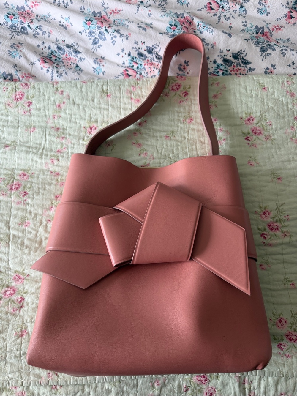 Acne Studios Dusky Pink Musubi Shoulder Bag